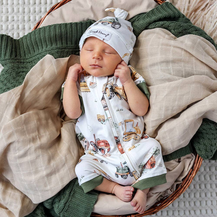 Snuggle Shortie – Diggers & Tractors