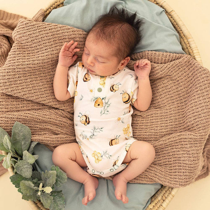 Bodysuit - Short Sleeve Bumblebees