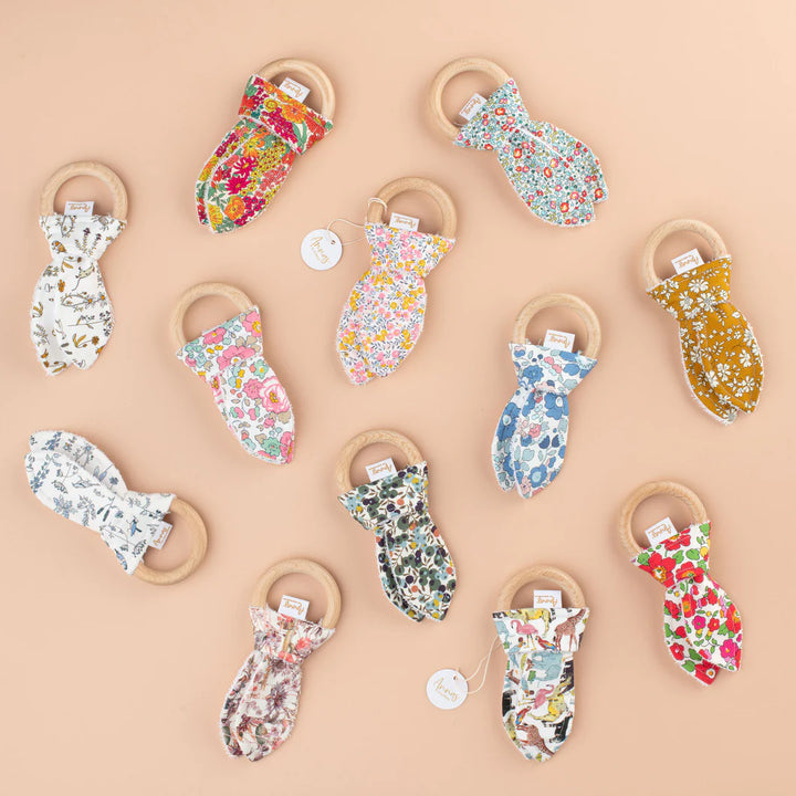 Cotton Liberty Print Bunny Teether