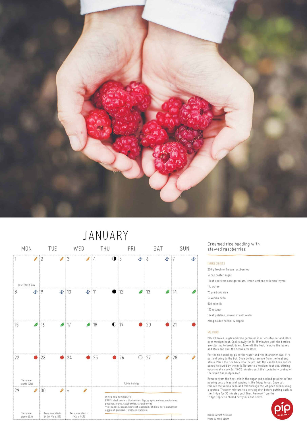 Pip Kitchen Garden Calendar