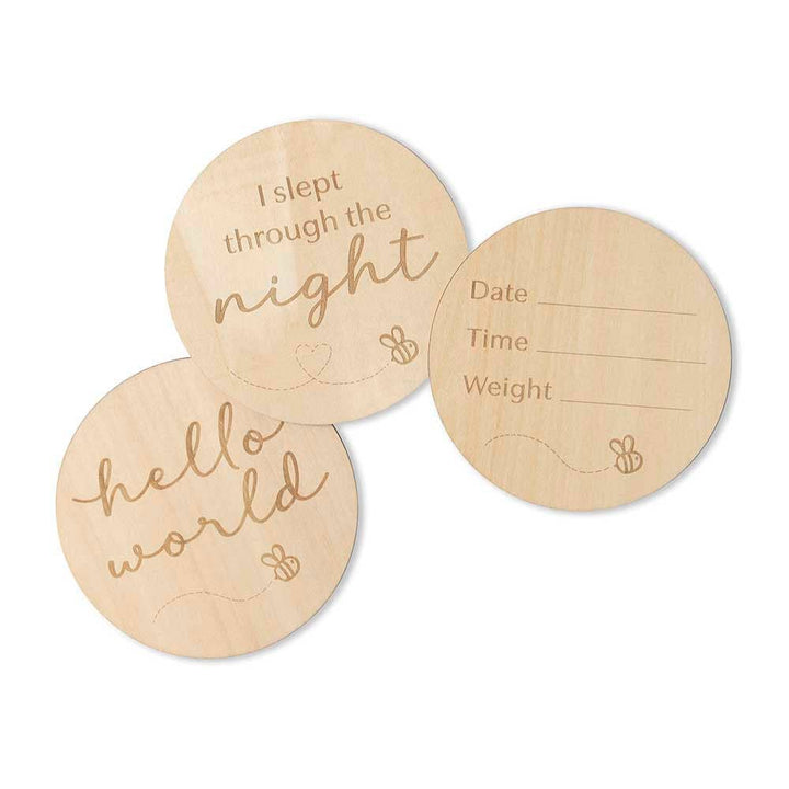 Milestone Cards - Busy Bee Wooden
