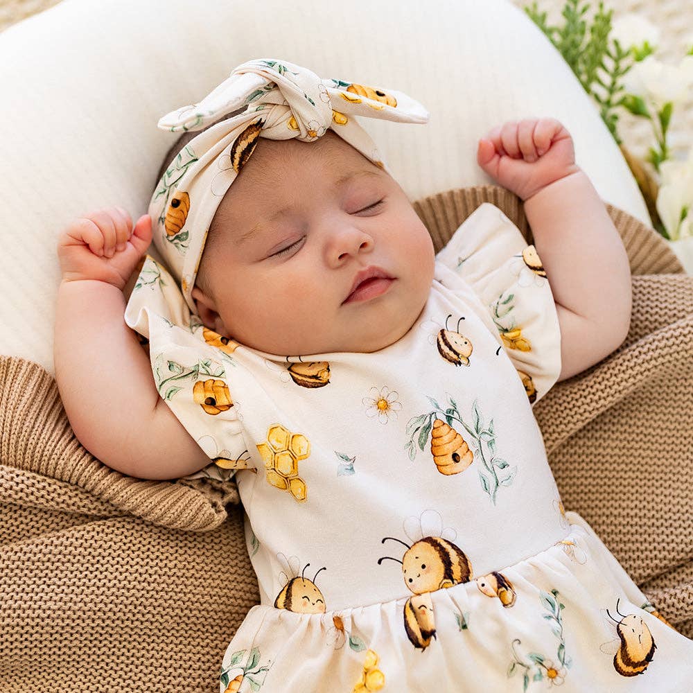 Dress - Short Sleeve Bumblebees