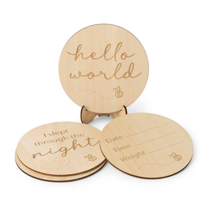 Milestone Cards - Busy Bee Wooden