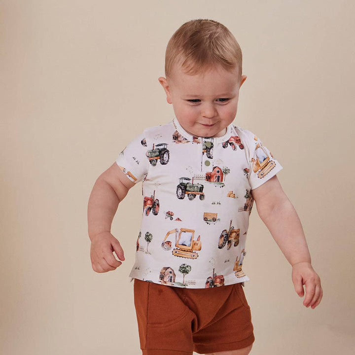 Top - Short Sleeve - Diggers & Tractors
