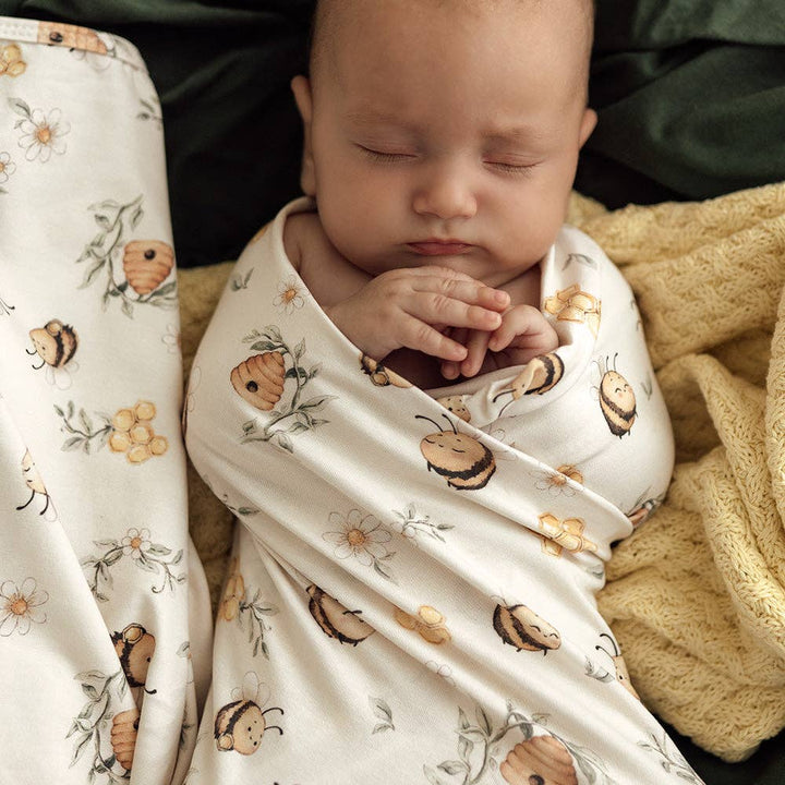 Wrap & Beanie Set - Jersey Bumblebees