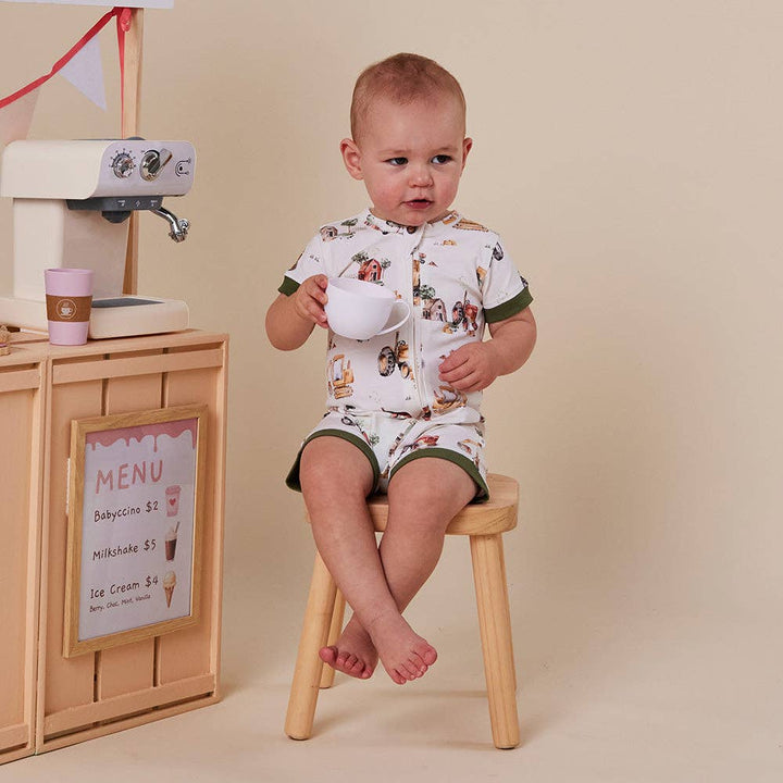 Snuggle Shortie – Diggers & Tractors
