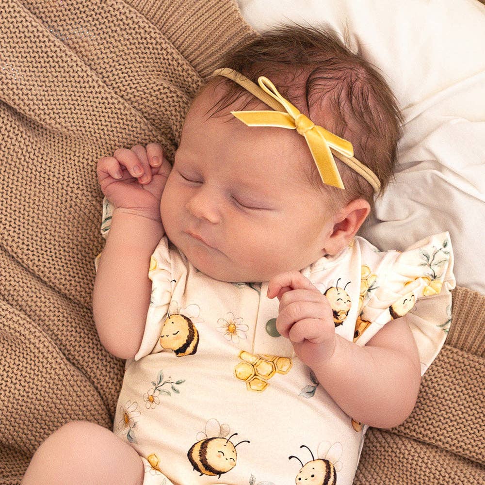 Bodysuit - Short Sleeve Frilly Bumblebees