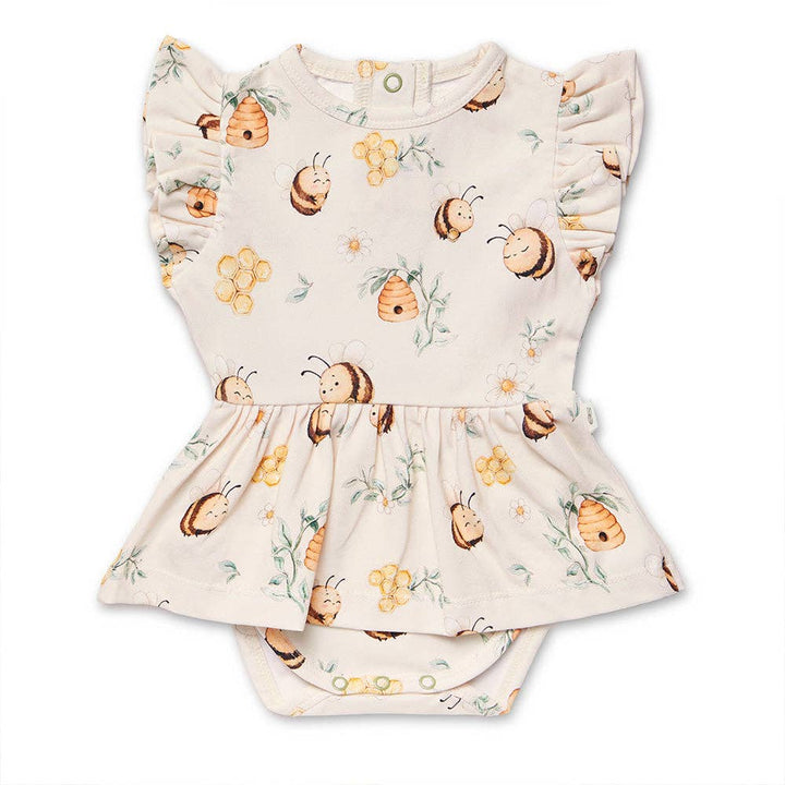 Dress - Short Sleeve Bumblebees