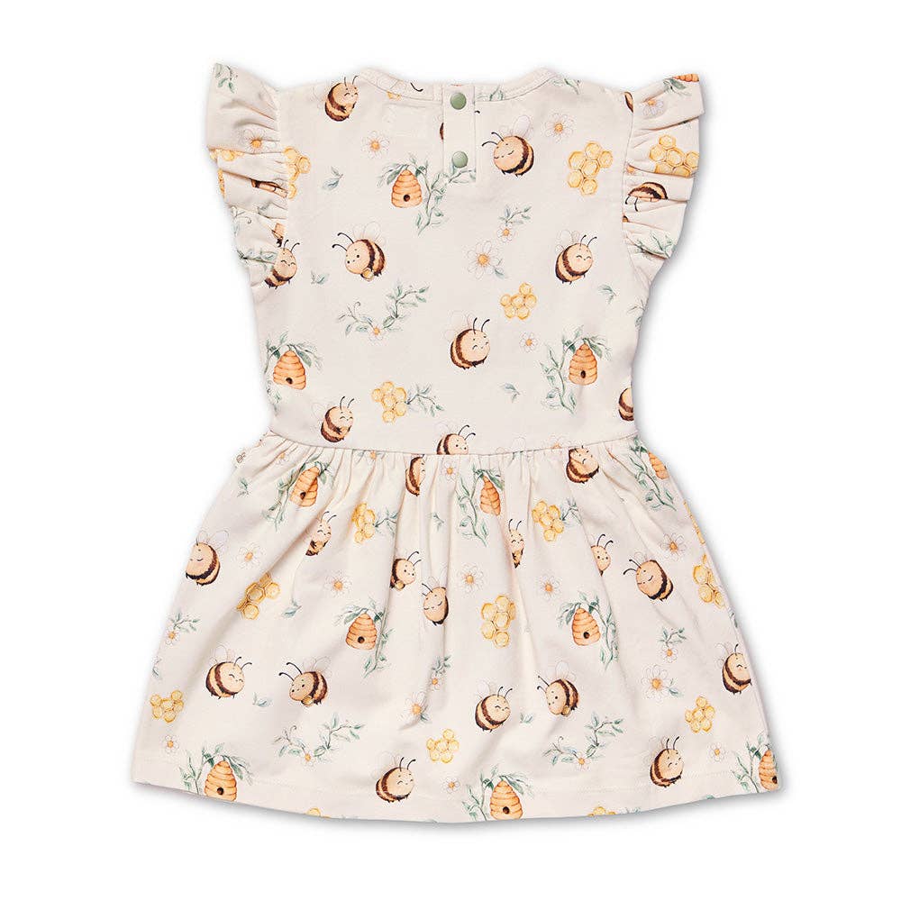 Dress - Short Sleeve Bumblebees