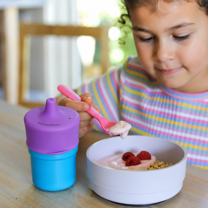 Universal Silicone Cup Lid - Sprout Purple