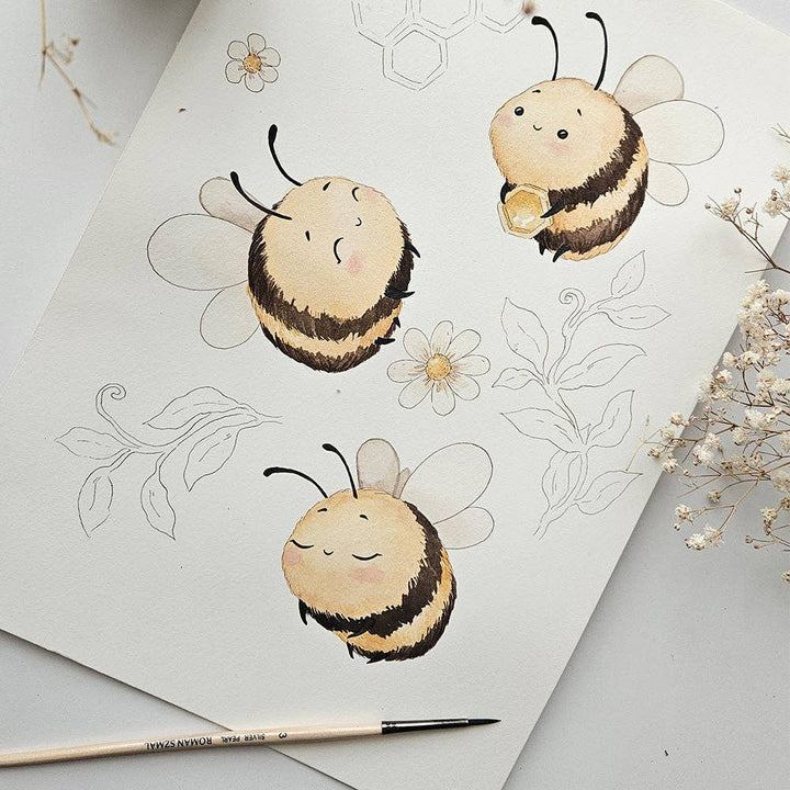 Bodysuit - Short Sleeve Bumblebees