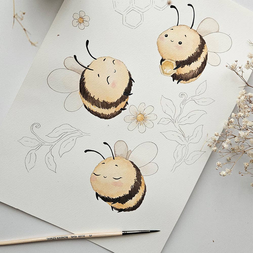 Wrap & Beanie Set - Jersey Bumblebees