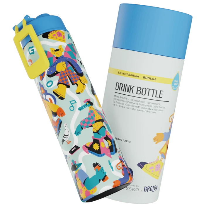 660ml Move Drink Bottle - Ceramic Brolga
