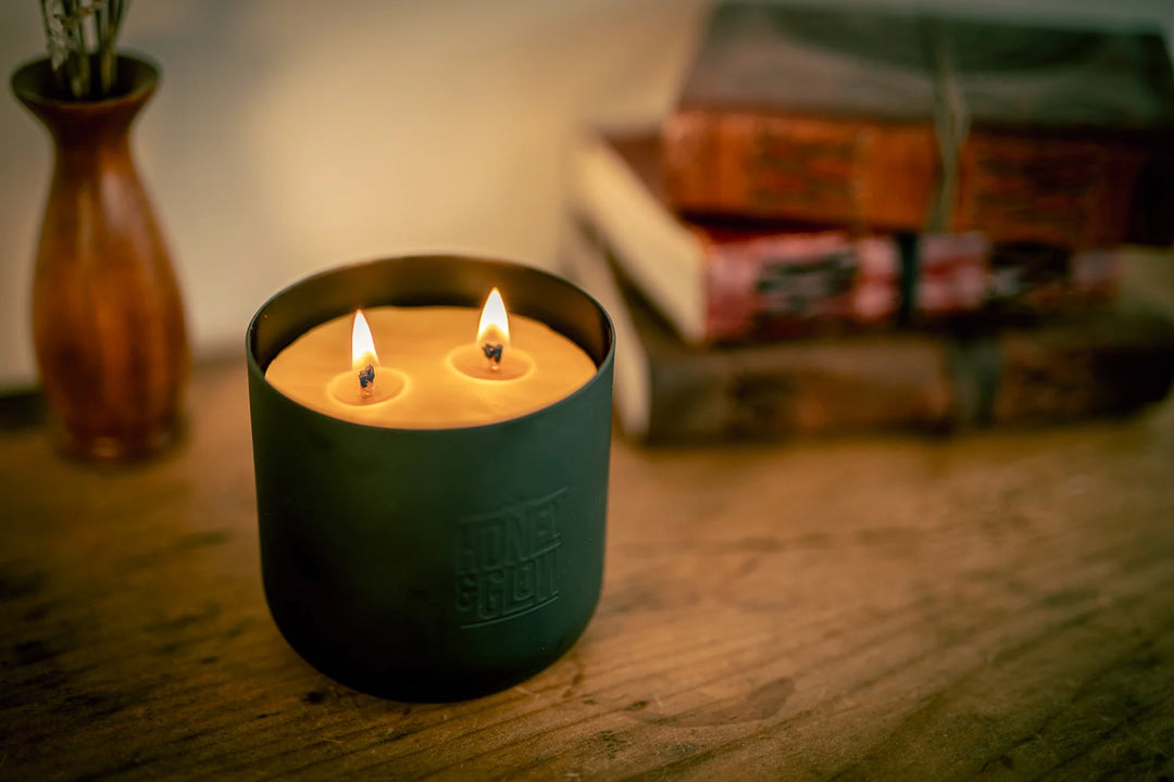 Beeswax Candle – Metallic