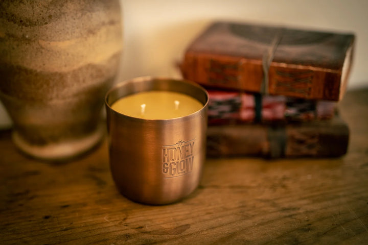 Beeswax Candle – Metallic