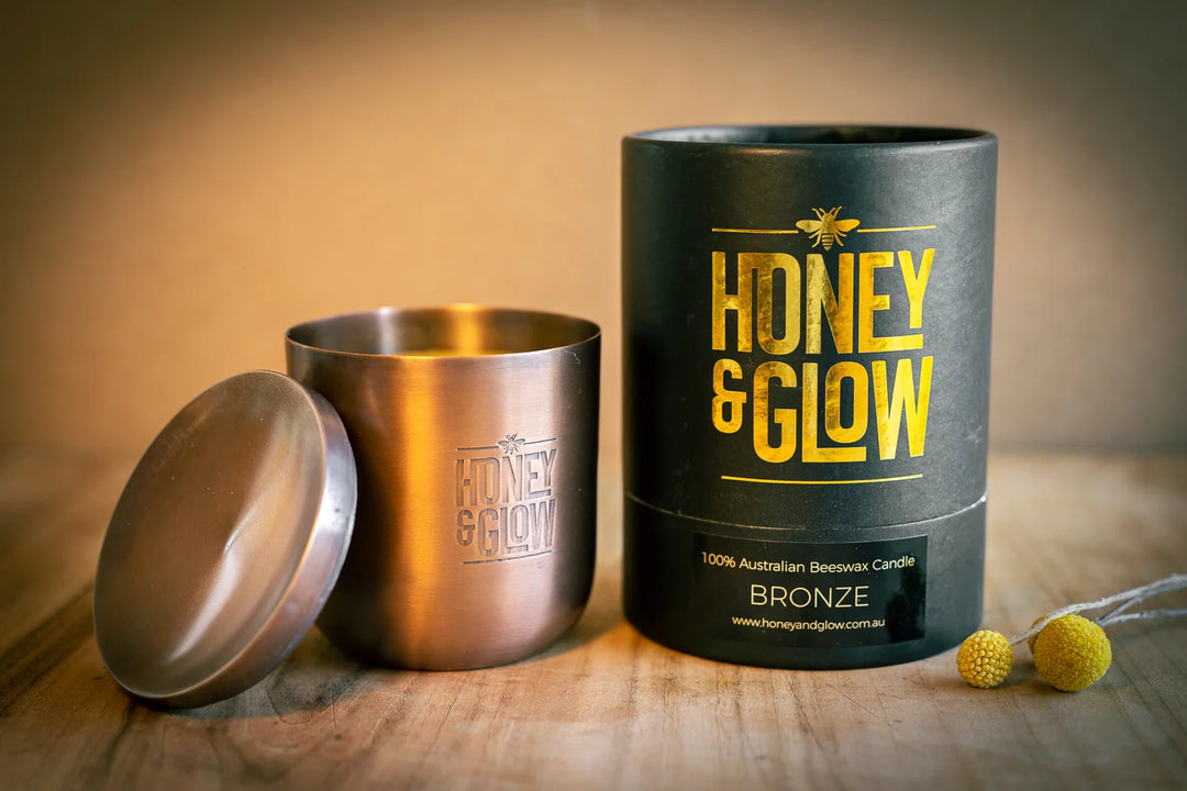 Beeswax Candle – Metallic