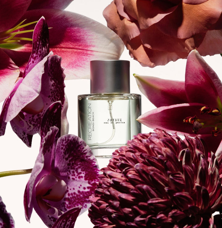 Recreation Beauty Joyeux eau de parfum styled product photograph