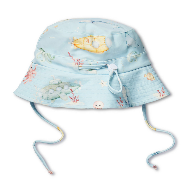 Hat - Kids Swim - Little Subs Blue
