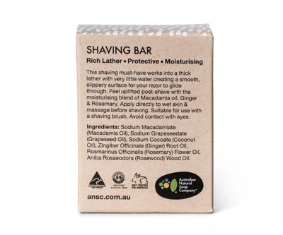 Natural Shaving Soap Bar 100g