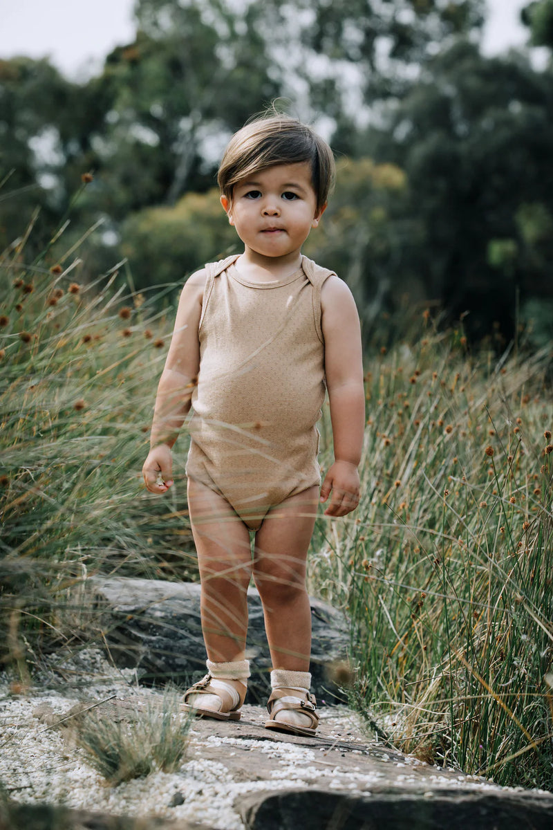 Sleeveless Body Suit Baby/Toddler - Organic Cotton