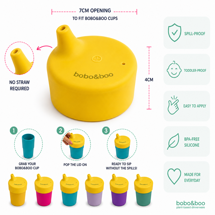 Universal Silicone Cup Lid - Sprout Yellow