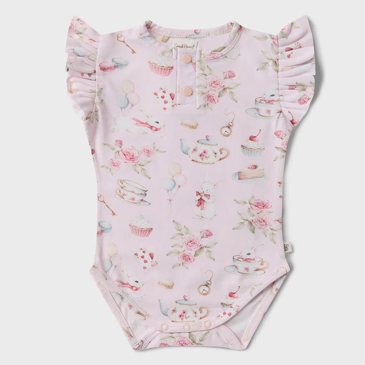Bodysuit - Short Sleeve Frilly