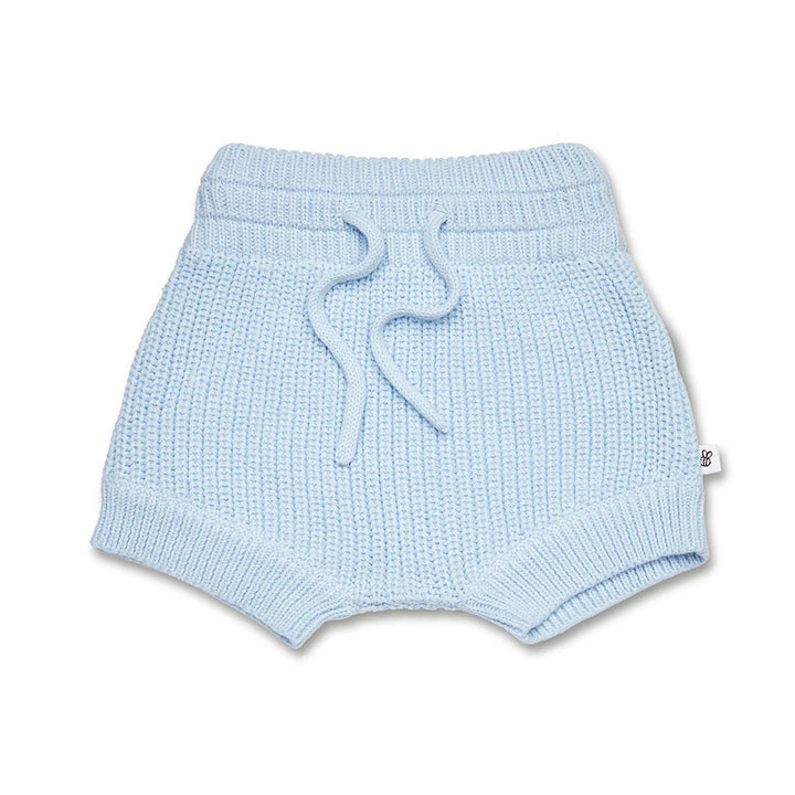 Shorts - Cotton Knit Baby Blue