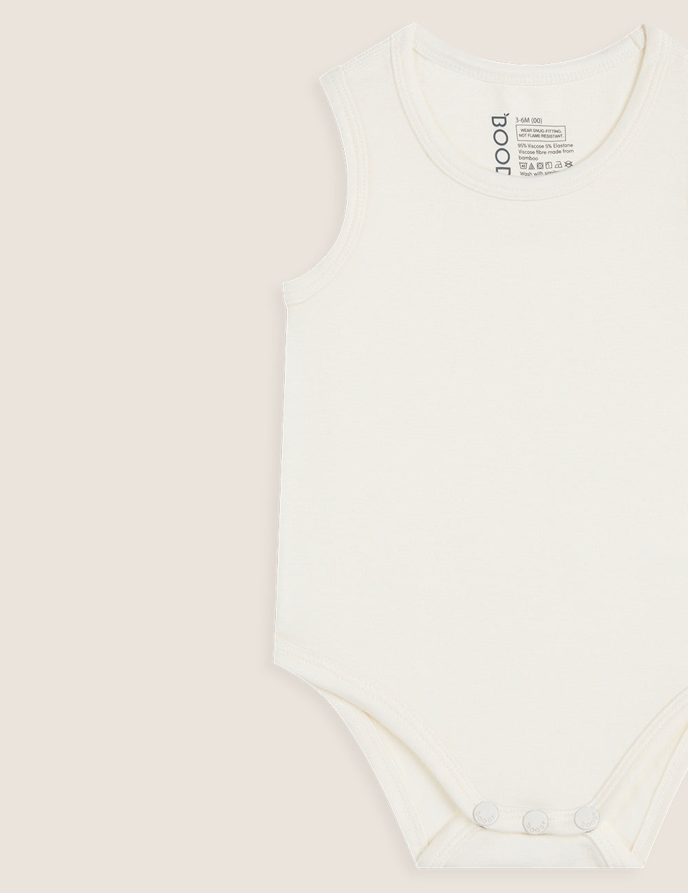 Boody Baby Bodysuit - Natural White