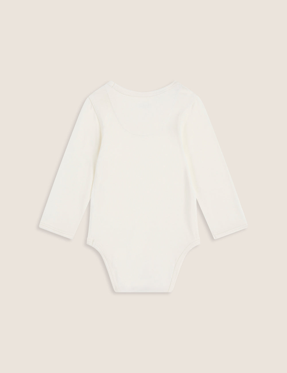 Boody Baby Long Sleeve Bodysuit - Natural White