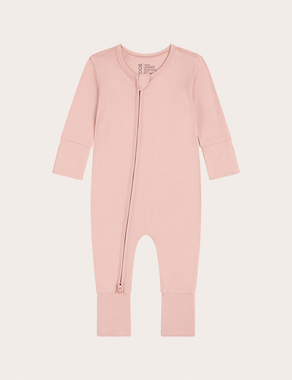 Boody Baby Long Sleeve Romper - Dusty Pink