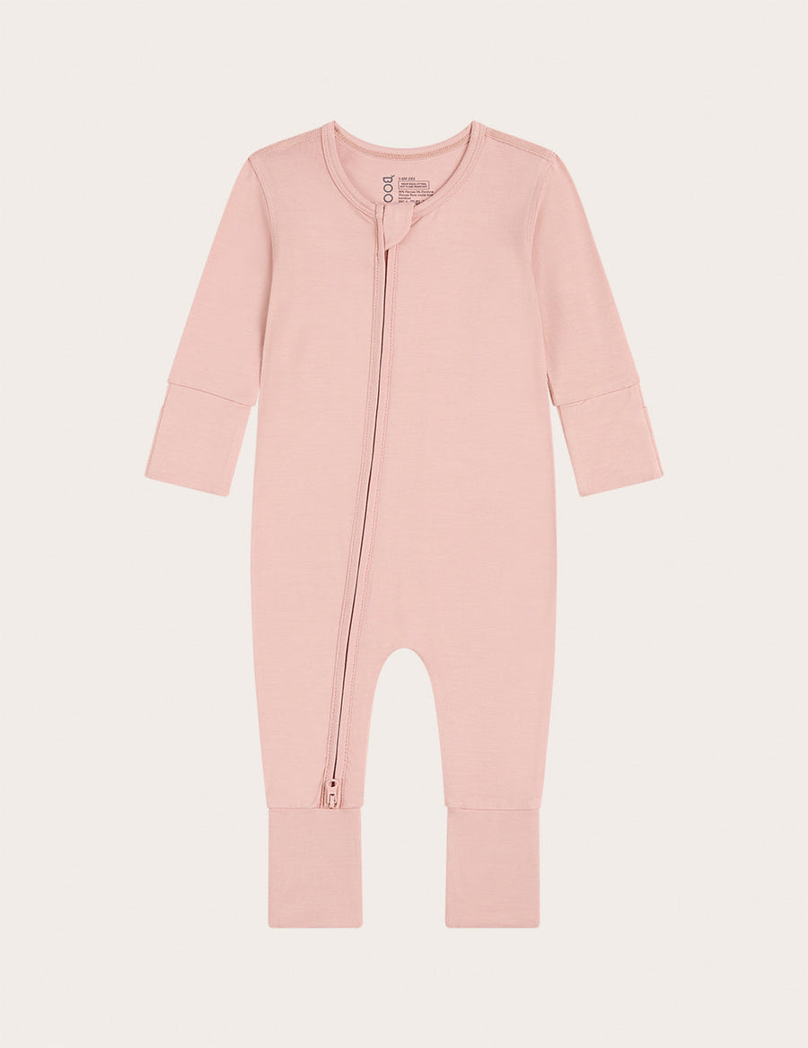 Boody Baby Long Sleeve Romper - Dusty Pink