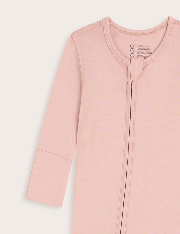 Boody Baby Long Sleeve Romper - Dusty Pink