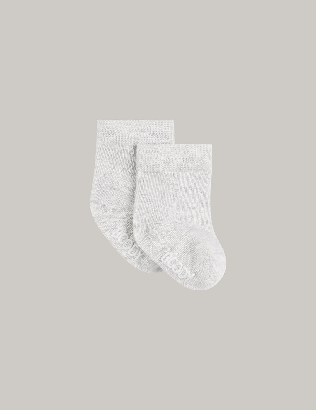 Boody Baby Socks - 3 Pack - Heather Grey / Natural White / Stripe