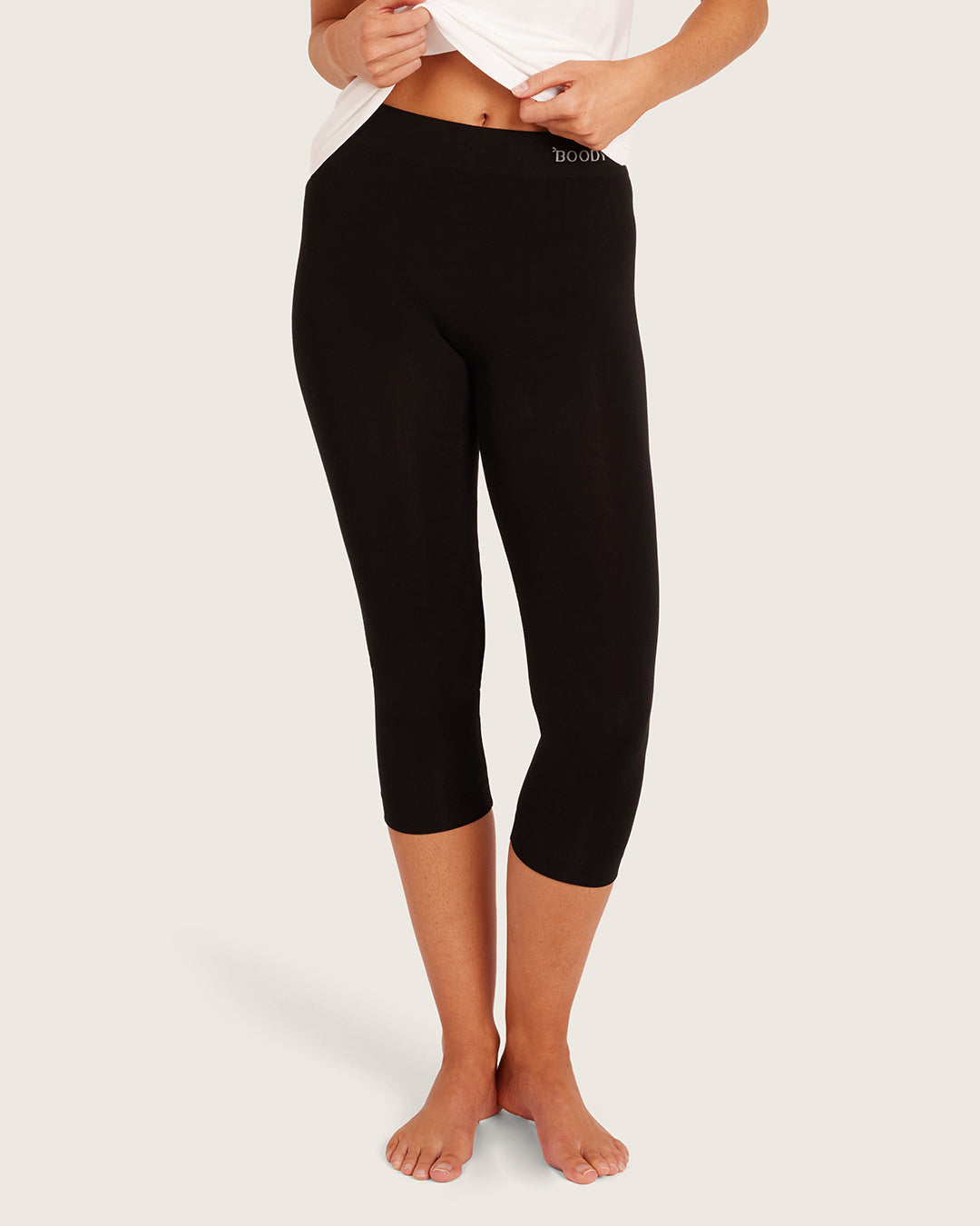 Boody Base Layer 3/4 Leggings - Black