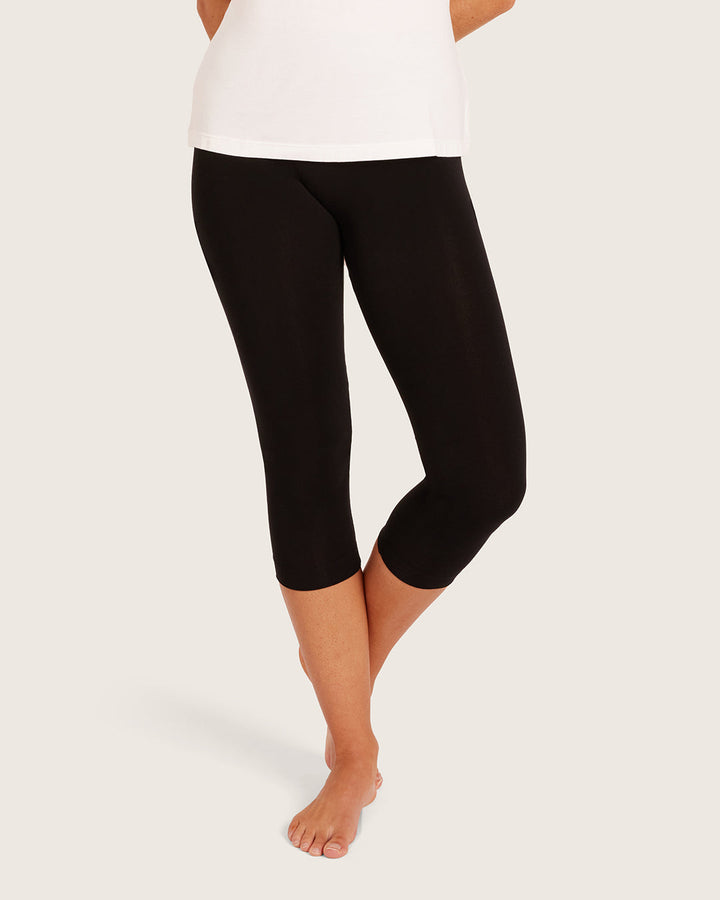 Boody Base Layer 3/4 Leggings - Black