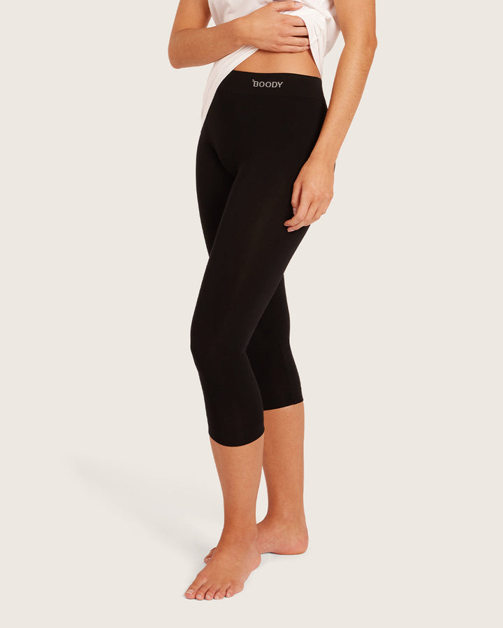 Boody Base Layer 3/4 Leggings - Black