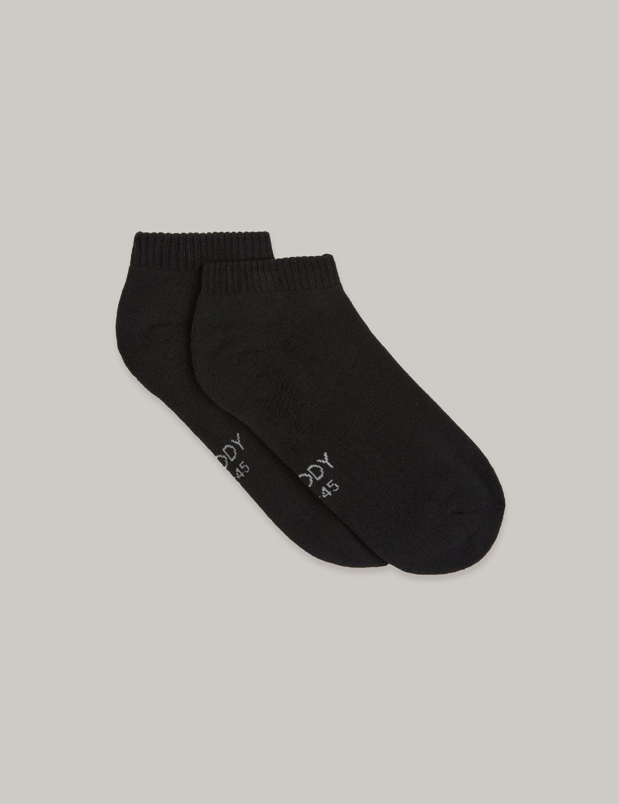 Boody Cushioned Ankle Socks - Black