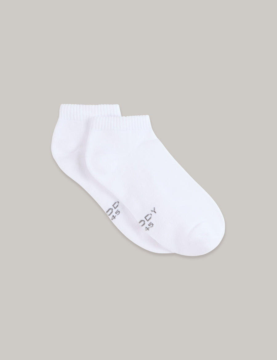 Boody Cushioned Ankle Socks - White