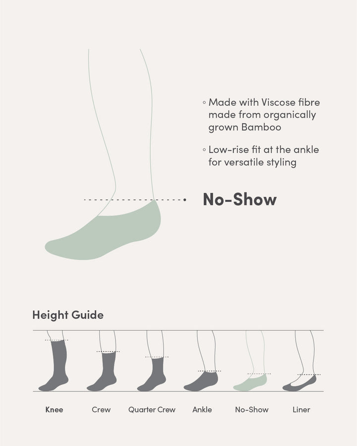 Boody Everyday No Show Socks - Black