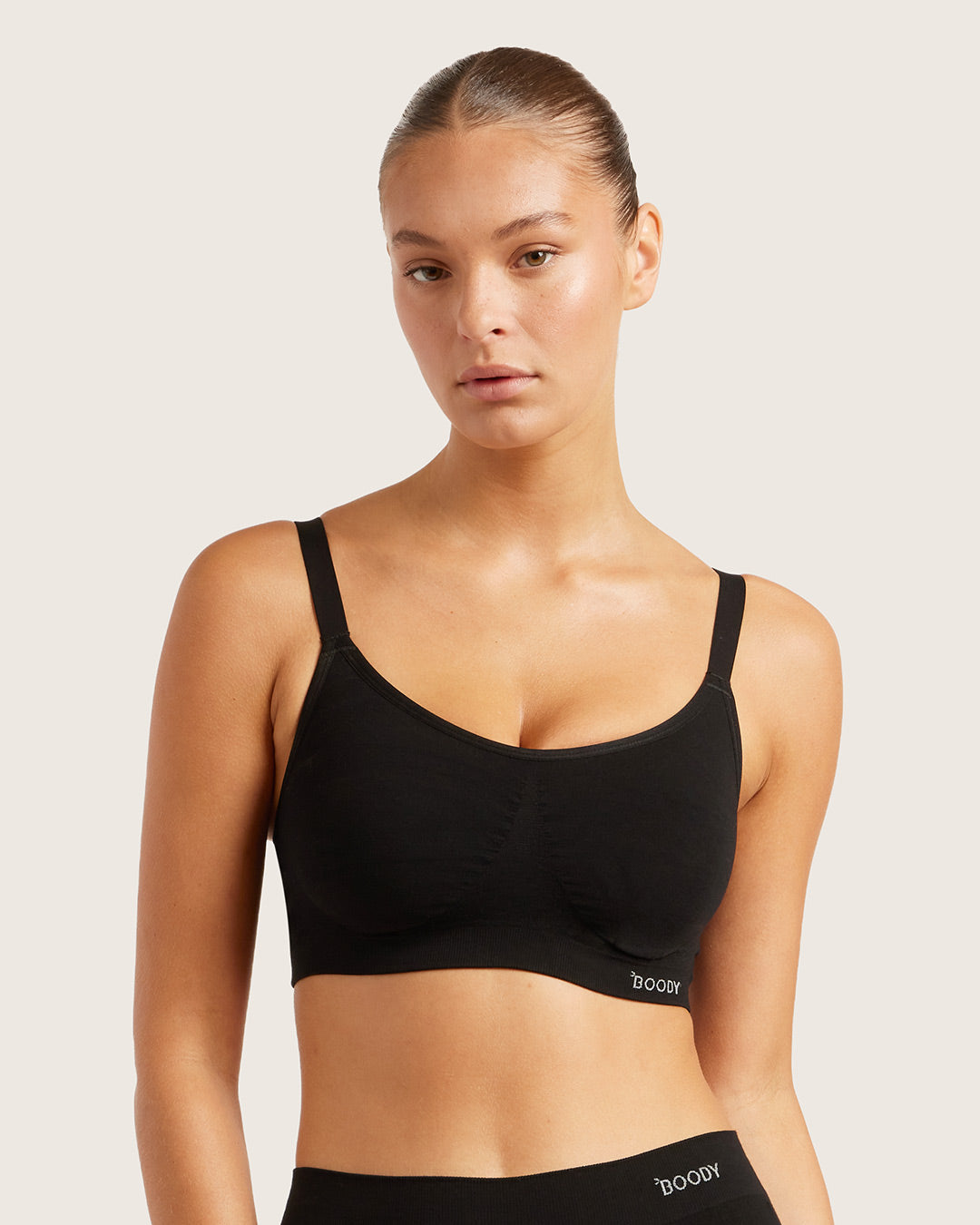 Boody Full Bust Wireless Bra - Black