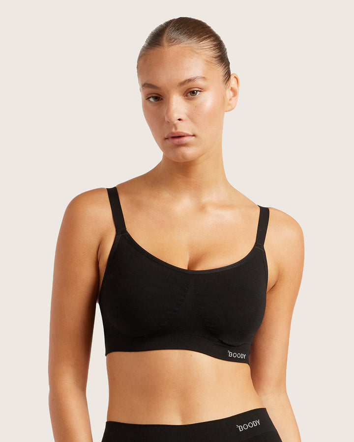 Boody Full Bust Wireless Bra - Black