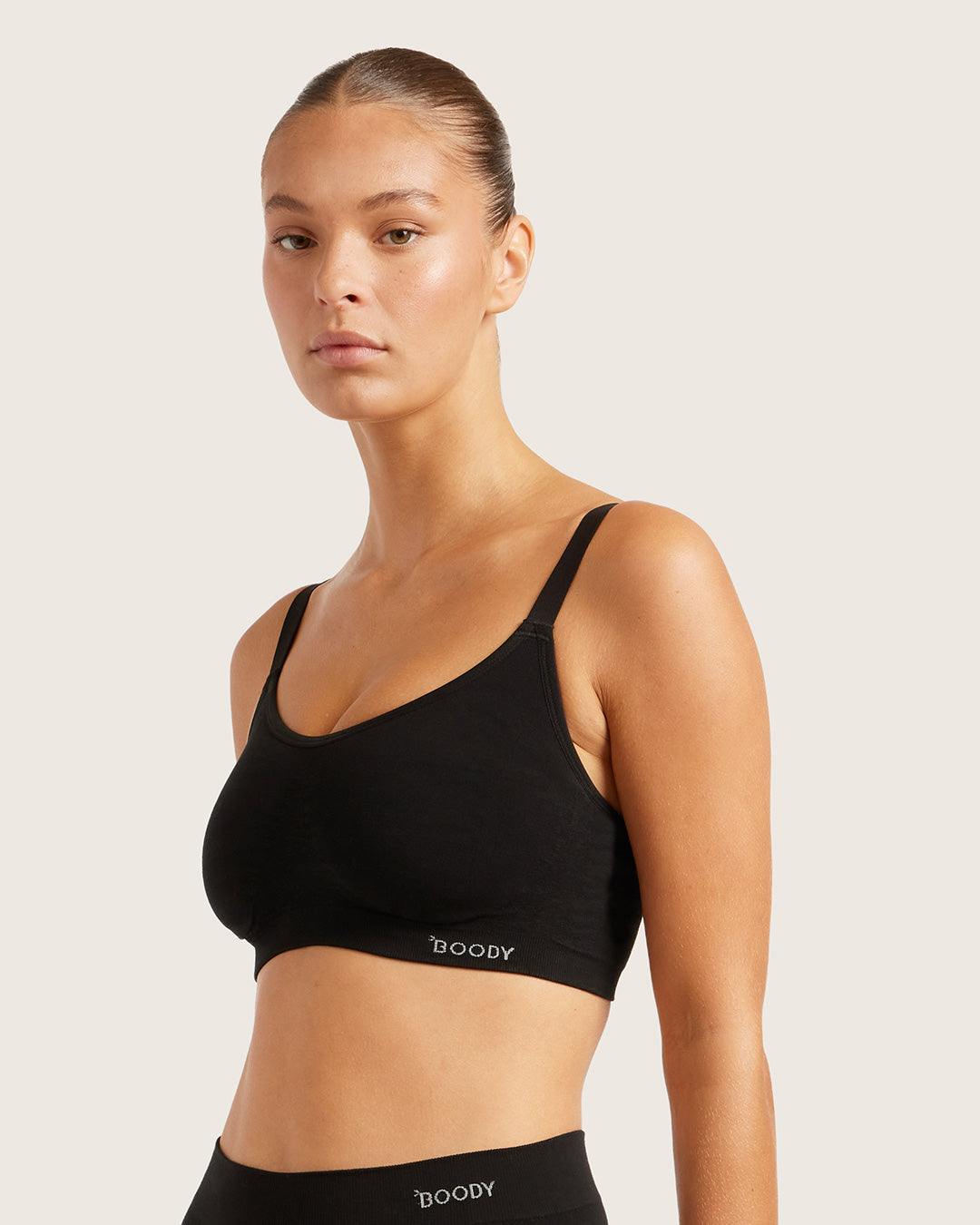 Boody Full Bust Wireless Bra - Black