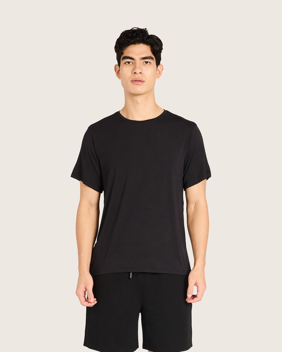 Boody Men's Base Layer Crew Neck T-Shirt - Black