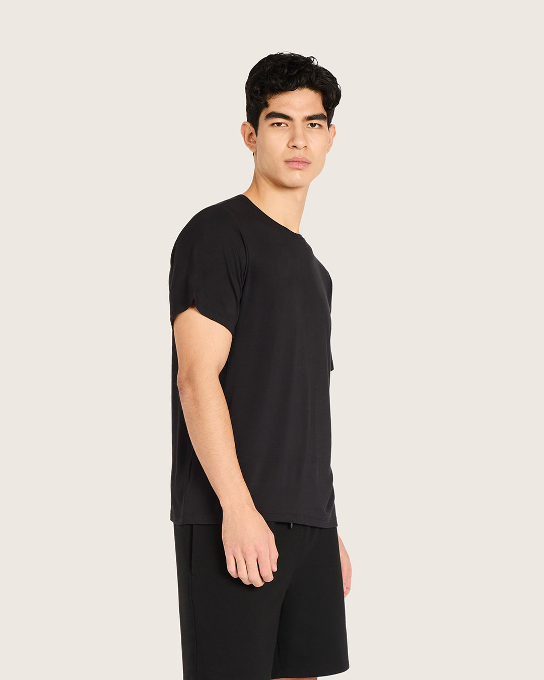 Boody Men's Base Layer Crew Neck T-Shirt - Black