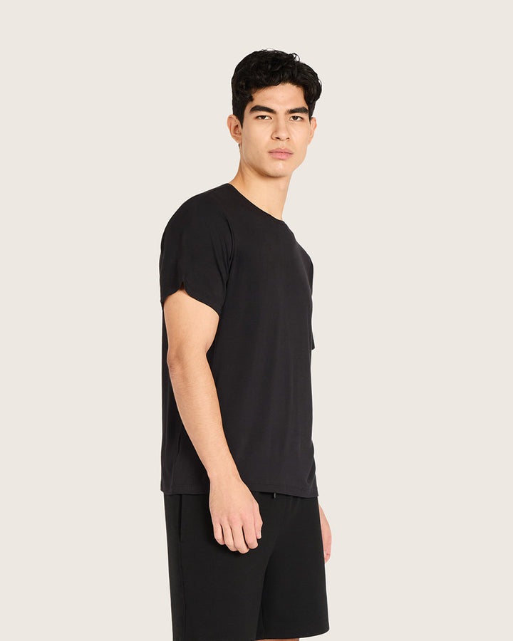 Boody Men's Base Layer Crew Neck T-Shirt - Black