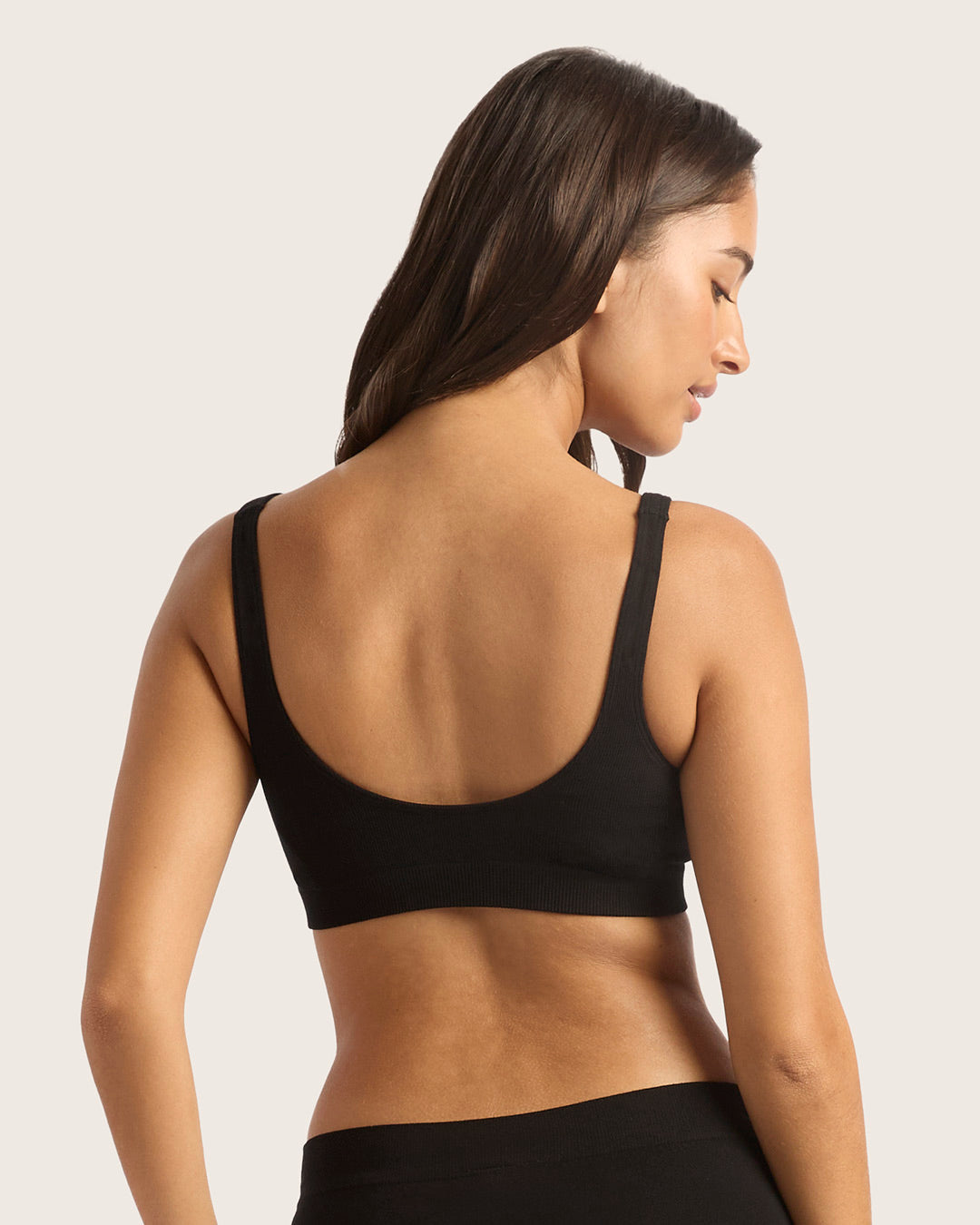 Boody Seamfree Crop Bra - Black