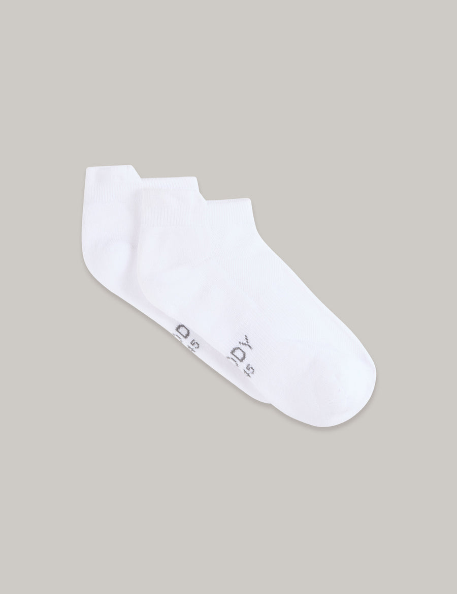 Boody Sport Ankle Socks - White