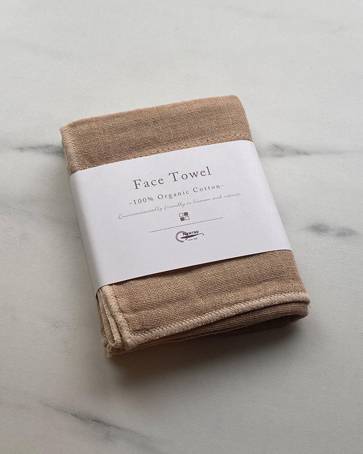 Organic Cotton Face Towel – Japanese Kaya Weave