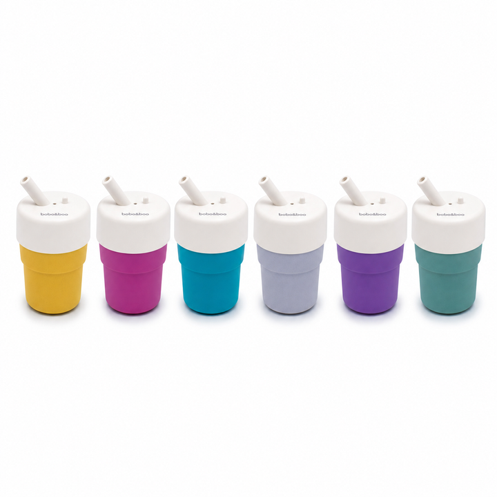 Universal Silicone Cup Lid - Sip & Straw White