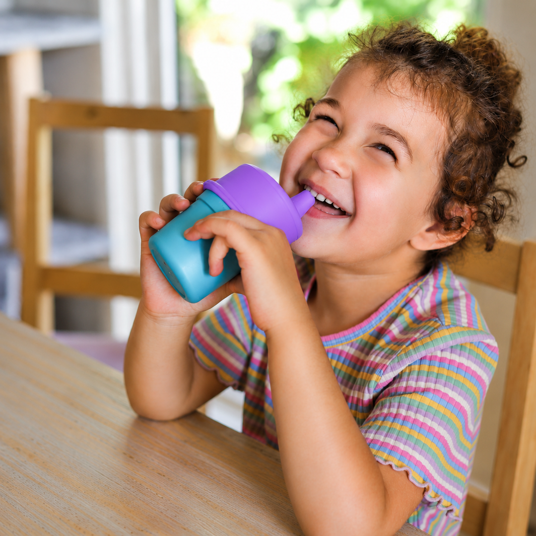 Universal Silicone Cup Lid - Sprout Purple